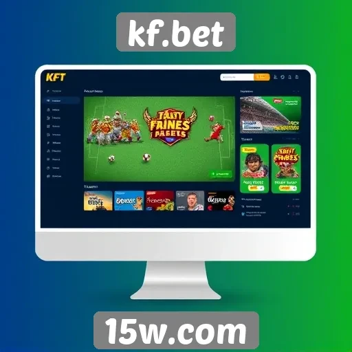 Interface do usuário no kf.bet é intuitiva